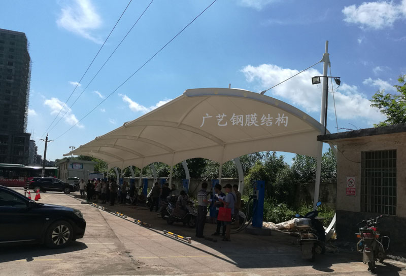 祁東汽車站充電棚膜結構